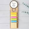 Marcapáginas personalizado de madera "Sonrisa" Detalles invitados boda - Marcapáginas personalizados para boda