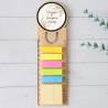 Marcapáginas personalizado de madera "Toscana" Detalles invitados boda - Marcapáginas personalizados para boda