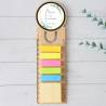 Marcapáginas personalizado de madera "Tropical" Detalles invitados boda - Marcapáginas personalizados para boda