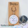 Llavero con abridor personalizado "Ágape" detalles boda - Llaveros Abrebotellas Personalizados Boda
