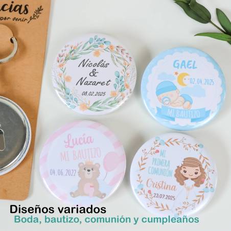 Llavero con abridor personalizado "Ágape" detalles boda - Llaveros Abrebotellas Personalizados Boda