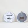 Llavero con abridor personalizado "Líneas" Detalles de boda - Llaveros Abrebotellas Personalizados Boda