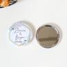 Espejo personalizado chapa "Celeste" Detalles boda - Chapas Espejos Personalizados Boda