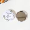Espejo personalizado chapa "Gardenia" Detalles boda - Chapas Espejos Personalizados Boda
