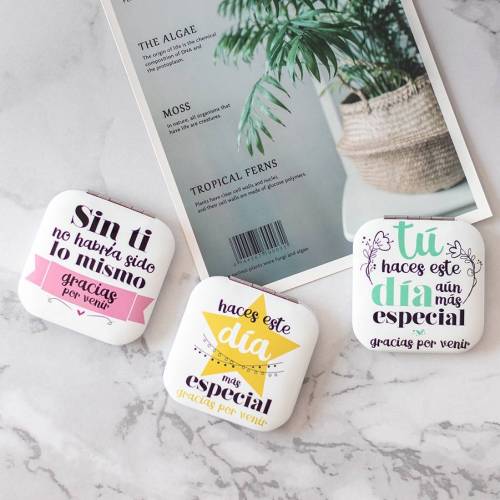 Espejo portátil detalle para invitados - Detalles Boda Invitados
