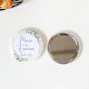 Espejo personalizado chapa "Tropical" Detalles boda - Chapas Espejos Personalizados Boda