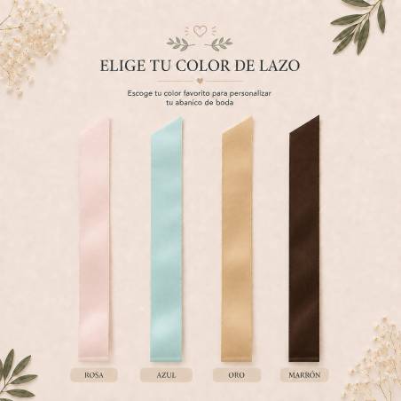 Abanico de Madera Personalizado para Boda Grabado con Láser - Inicio