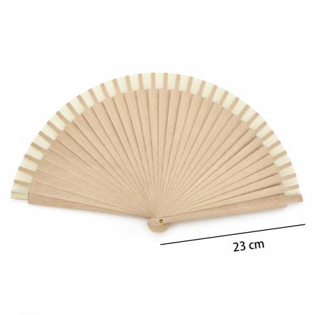 Abanico de Madera Personalizado para Boda Grabado con Láser - Abanicos personalizados boda