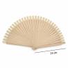 Abanico de Madera Personalizado para Boda Grabado con Láser - Abanicos personalizados boda