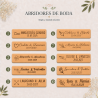Abridor de Madera Personalizado para Boda Grabado con Láser - Detalles personalizados para Boda