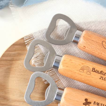 Abridor de Madera Personalizado para Bautizo Grabado con Láser - Detalles personalizados para Bautizo