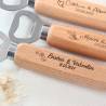 Abridor de Madera Personalizado para Boda Grabado con Láser - Detalles personalizados para Boda