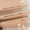 Abanico de Madera Personalizado para Boda Grabado con Láser - Abanicos personalizados boda