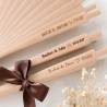 Abanico de Madera Personalizado para Boda Grabado con Láser - Abanicos personalizados boda