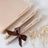 Abanico de Madera Personalizado para Comunión Grabado con Láser - Abanicos personalizados comunión