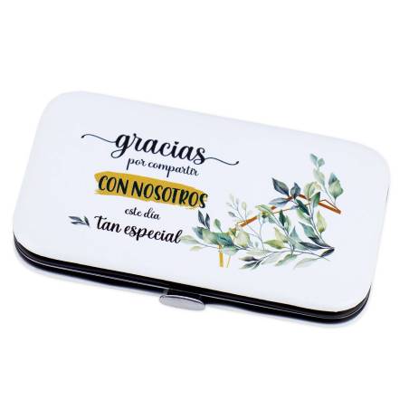 Set de manicura detalles de boda mujer modelo hojas - Detalles De Boda