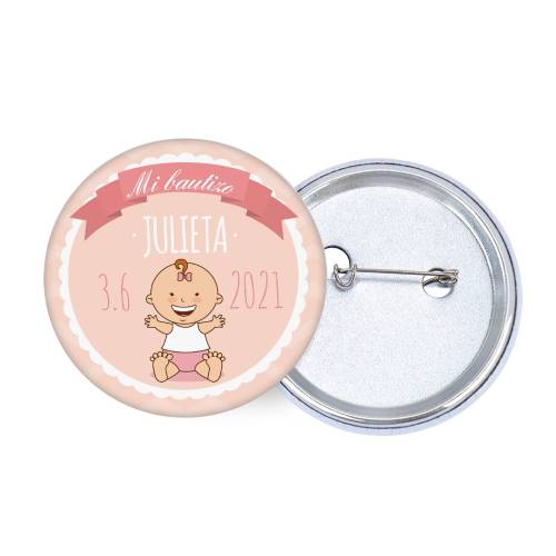 Chapa personalizada modelo Galleta detalles bautizo - Chapas Personalizadas Bautizo