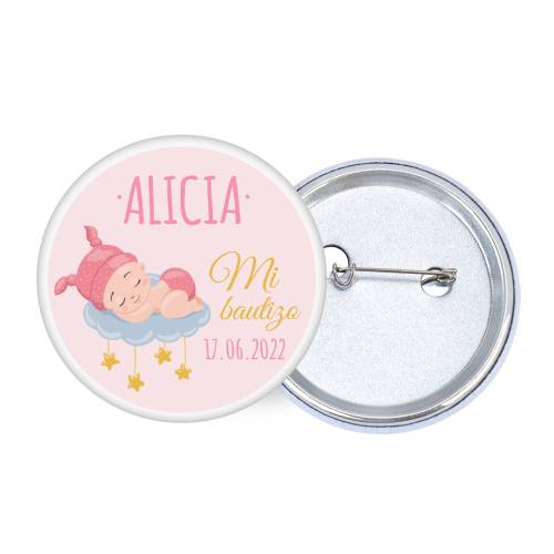 Chapa personalizada modelo Dreams detalles bautizo - Chapas Personalizadas Bautizo