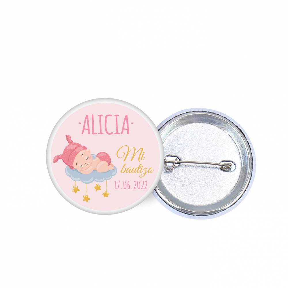 Chapa personalizada modelo Dreams detalles bautizo - Chapas Personalizadas Bautizo