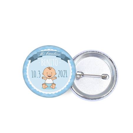 Chapa personalizada modelo Olas detalles bautizo - Chapas Personalizadas Bautizo