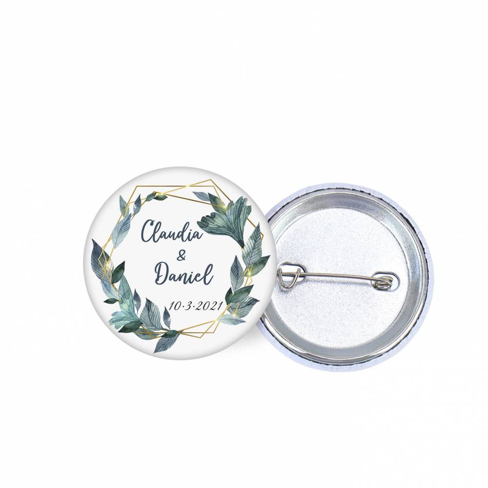 Chapa personalizada modelo Diana detalles boda - Chapas Personalizadas Boda