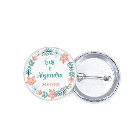 Chapa personalizada modelo Summer detalles boda - Chapas Personalizadas Boda