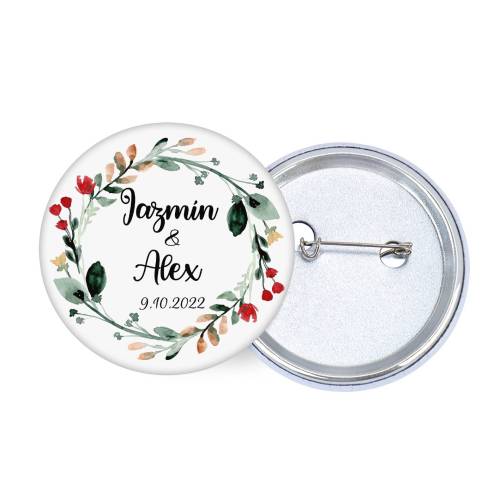 Chapa personalizada modelo Ágape detalles boda - Chapas Personalizadas Boda
