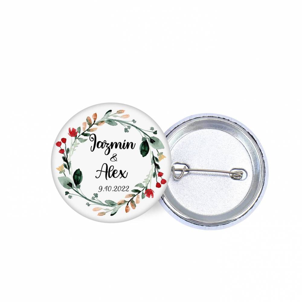 Chapa personalizada modelo Ágape detalles boda - Chapas Personalizadas Boda
