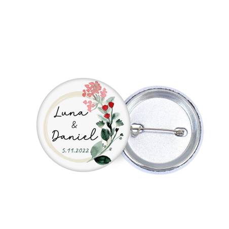 Chapa personalizada modelo Amor detalles boda - Chapas Personalizadas Boda