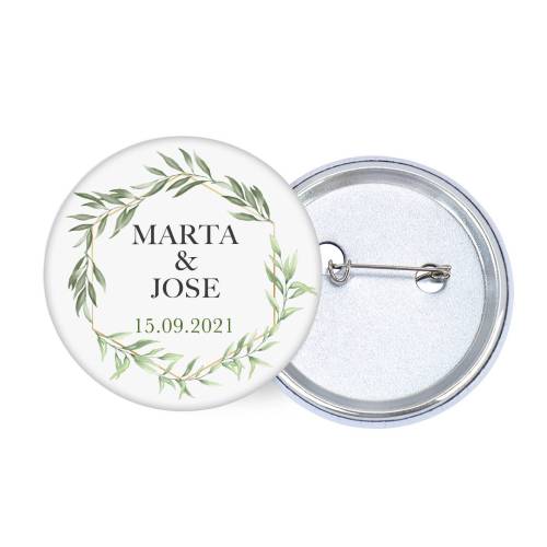 Chapa personalizada modelo Sun detalles boda - Chapas Personalizadas Boda