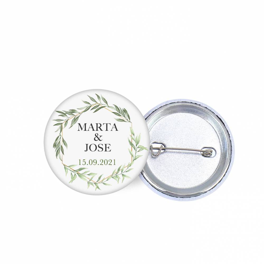 Chapa personalizada modelo Sun detalles boda - Chapas Personalizadas Boda