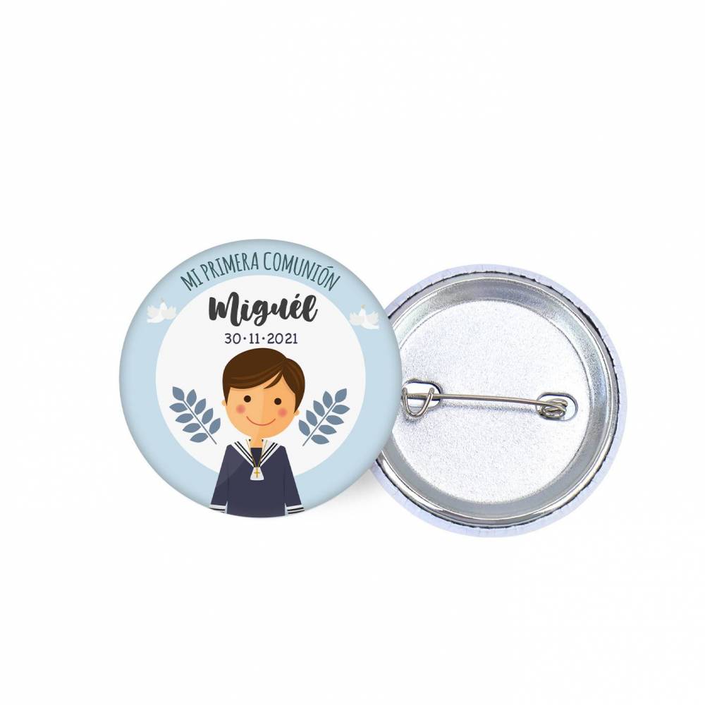 Chapa personalizada modelo León detalles comunión - Chapas Personalizadas Comunión