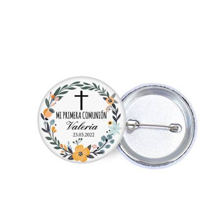 Chapa personalizada modelo Valeria detalles comunión - Chapas Personalizadas Comunión
