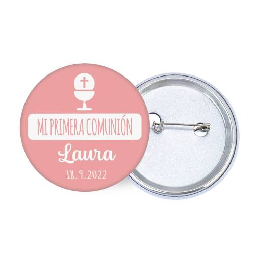Chapa personalizada modelo Laura detalles comunión - Chapas Personalizadas Comunión