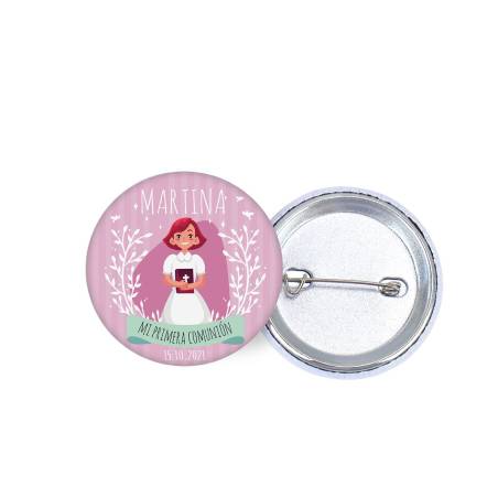 Chapa personalizada modelo Martina detalles comunión - Chapas Personalizadas Comunión