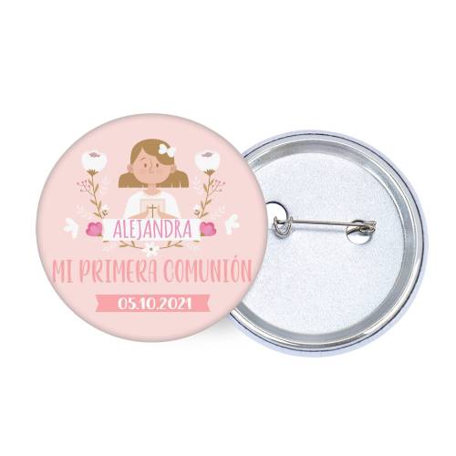Chapa personalizada modelo Alejandra detalles comunión - Chapas Personalizadas Comunión
