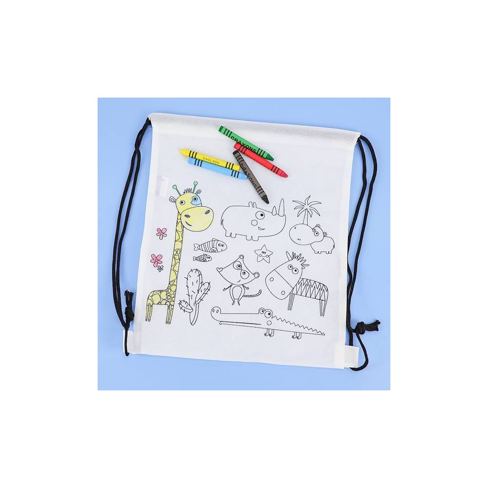Detalle de bodas niños mochila para colorear  “Safari” - Detalles Cumpleaños