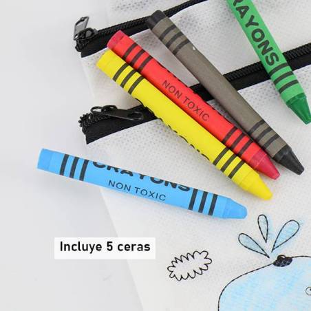 Estuche para colorear detalle para niños - Detalles Boda Niños