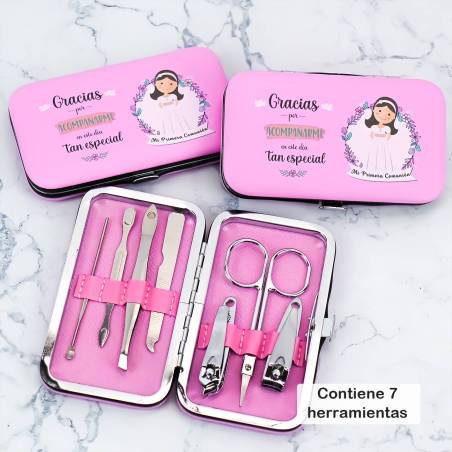 Set de manicura niña detalles de comunión - Detalles De Comunión Para Mujeres