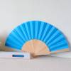Abanico de madera colores lisos para mujer 23cm - Detalles Boda Mujer
