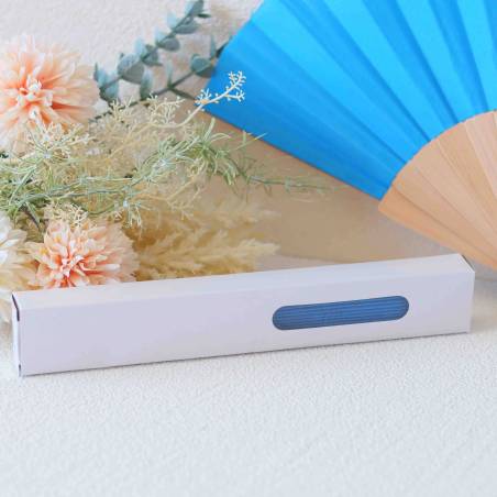 Abanico de madera colores lisos para mujer 23cm - Detalles Boda Mujer