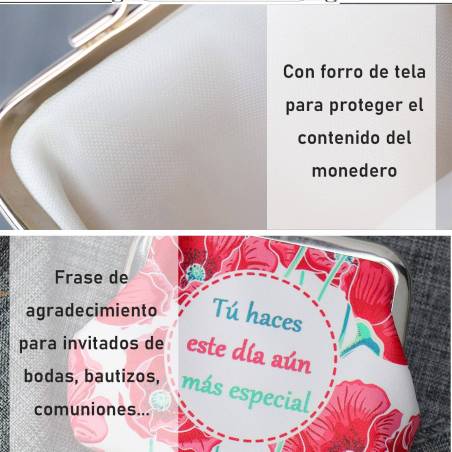 Monederos con frases de agradecimiento detalles de boda mujer - Detalles Boda Mujer