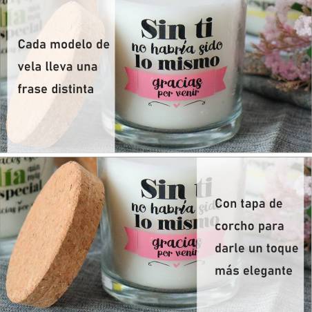 Velas Detalles Boda, Comunión, Bautizo Gracias por Venir - Velas