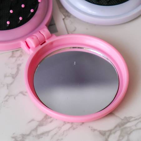 Cepillo plegable con espejo portátil - Detalles Boda Mujer