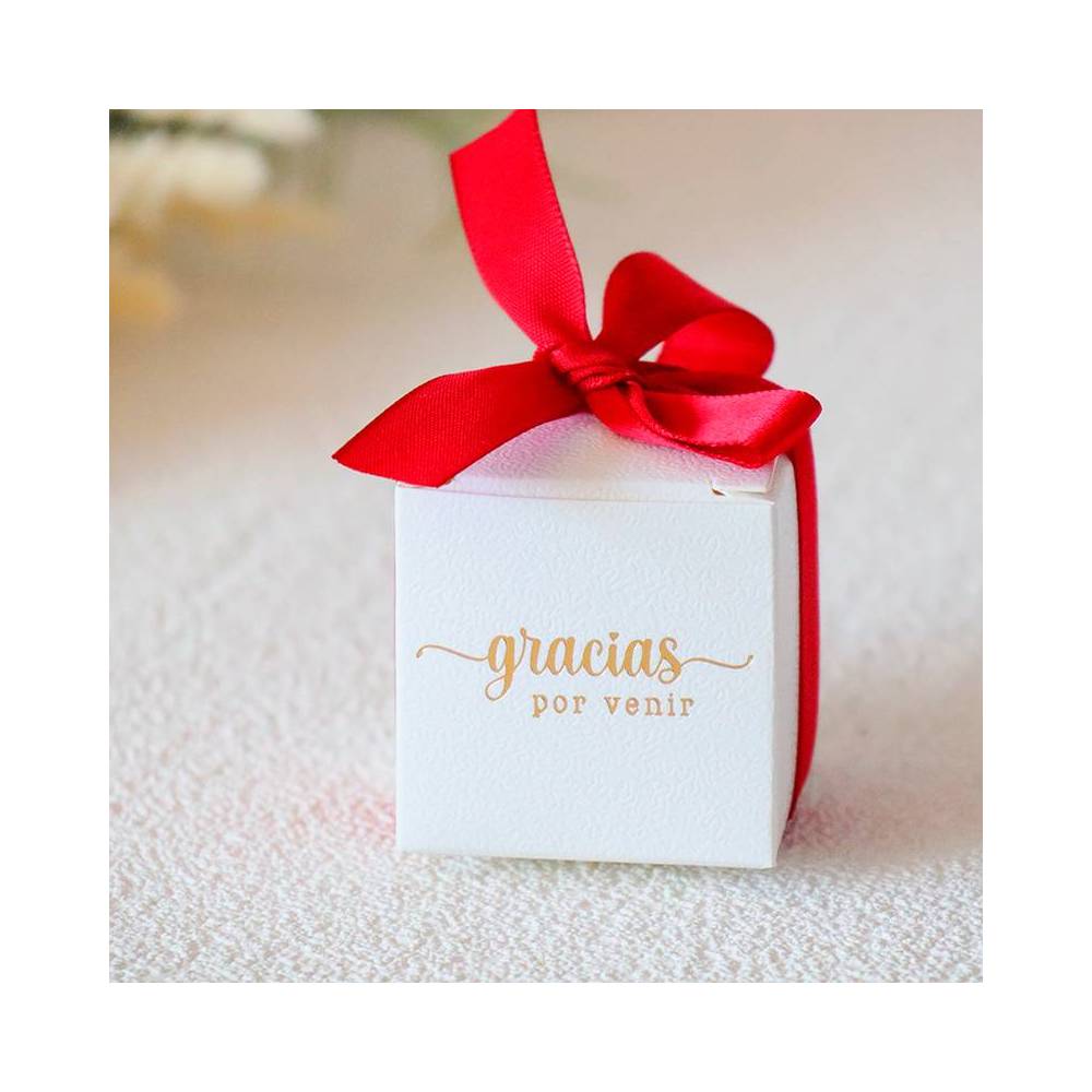 Caja de regalo con agradecimiento Detalle de boda - Detalles De Boda