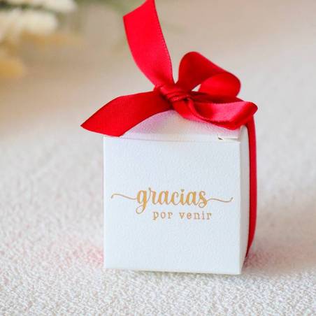 Caja de regalo con agradecimiento Detalle de boda - Detalles De Boda