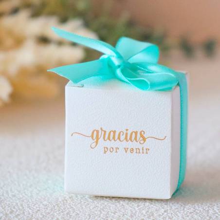 Caja de regalo con agradecimiento Detalle de comunión - Detalles para comunión