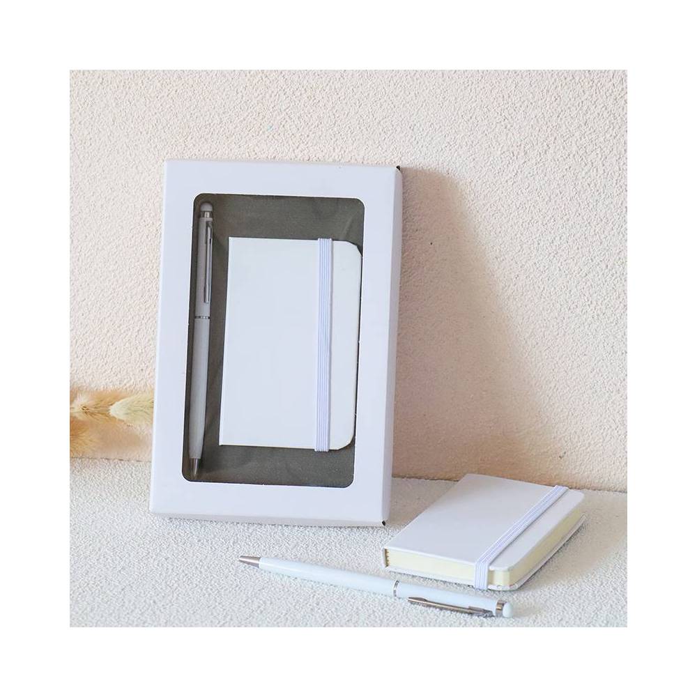 Set de bolígrafo y cuaderno Detalle de bautizo - Detalles De Bautizo Para Hombres