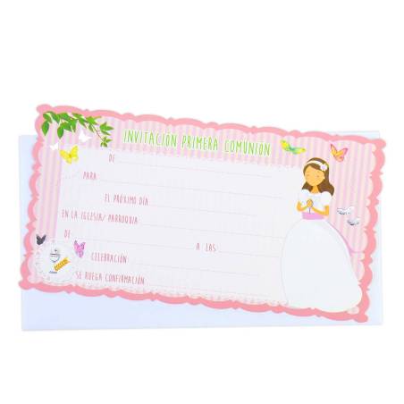 Invitación de comunión de niña - Invitaciones De Comunión