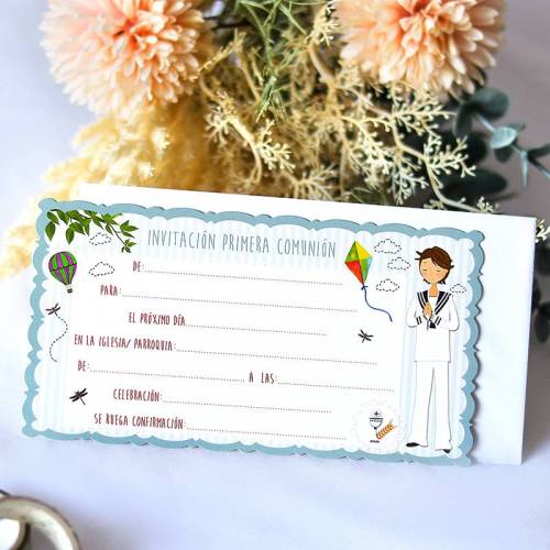Invitación de comunión de niño - Invitaciones De Comunión